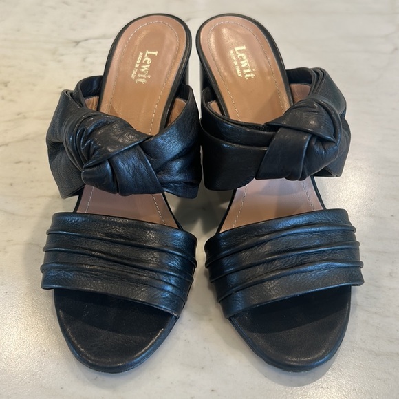 Lewitt black heeled sandal mules - Picture 6 of 7